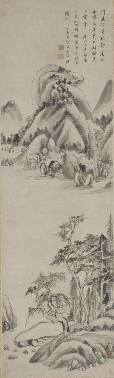 Landscape, Ming dynasty, 1617 by Dong Qichang